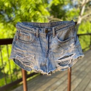 American Eagle Hi-Rise Festival Jean Shorts, Sz 4